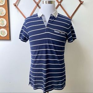 Saks Fifth Avenue Striped Polo Shirt